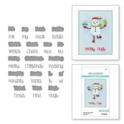 PAPERCRAFTS, INC Etched Dies-Tinsel Time Sentiments, Metal