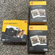 Kodak Mini Shot 3 Camera and Printer Combo Retro, C300R White