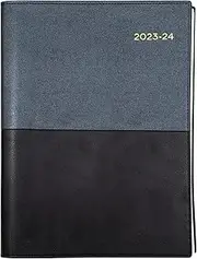 Collins Vanessa Day to a Page 2023-24 Financial Year Diary, Size A4, Black