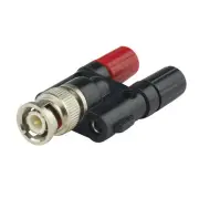 BNC Male to Dual Banana Plug to Jack RF Connector Adapter