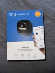 Ring Smart Lighting Battery Black Motion Activated Integrated LED Deck Step Ligh