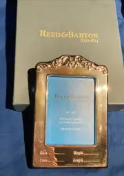 Reed & Barton Sterling Silver 2.5” X 3.5” Baby Birth Record Picture Frame NIB