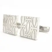 Cartier C2 Happy Birthday SV925 Square Cufflinks Silver Men's Accessories Used