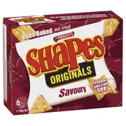 Arnotts Shapes Snacks Savoury 185g x 1