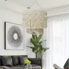 Boho Lamp Shade Ceiling Modern Hanging Light Cover Tassel Lamp Shade Macrame