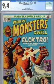 Where Monsters Dwell #22 (1973) Marvel CGC 9.4 White Jack Kirby
