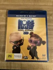 Boss Baby 2 : Family Business (Blu-ray 3D, Blu-ray 2021) W/ Atmos