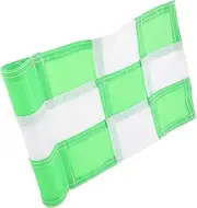 TOGEVAL Checkered Golf Flags Green Mini Putting Flags for Yard Practice Weatherproof Outdoor Golf Decor