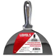 LEVEL5 Drywall Tools - 8" Stainless Steel Joint/Putty Knife Welded Handle 5-408
