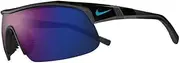 [Nike] Unisex Show X1 Sunglasses, 5818010 Black/Blue Mirror Lens, One Size, 5818010 Black/Blue Mirror Lens, One Size