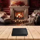 Fireproof Hearth Mat 102 x 50CM Non Slip Easy Clean for Fireplace Protection
