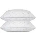 Shredded Memory Foam Pillows, Medium Firm King Size Pillows 2 Pack,Couples Be...