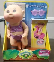 Cabbage Patch Kids 9" Splash N' Float Brown Eye Girl Doll with Flamingo set