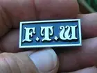 FTW LAPEL PIN Hat Pin or Biker Vest Pin suit Harley Rider etc FOREVER TWO WHEELS