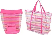 UPKOCH Portable Mesh Beach Bag Backpack 2pcs Storage Pouches for Travel Toys Boys and Girls-Friendly Oxford Fabric Easy to Clean