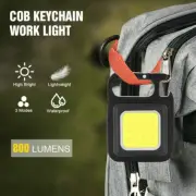 800 Lumens Mini COB Flashlights Bright USB Rechargeable Keychain Bottle Opener