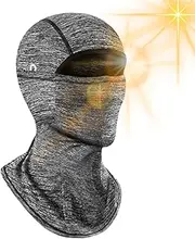[Generic] Ski Face - UPF 50+ Sun Protection Cool Ice Silk Full Face - Elastic Fit Cycling Cap, Breathable Head Sock with Glasses Holes for Hiking, Fishing, Outdoor Activities