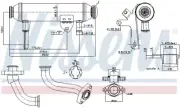 989283 NISSENS COOLER, EXHAUST GAS RECIRCULATION FOR ALFA ROMEO FIAT LANCIA