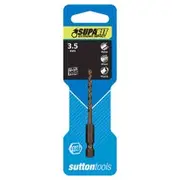 SUTTON 3.5mm 1/4-Hx Drill Bit HSS Co Metal Supabit D2130350