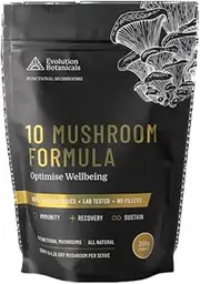 10 Mushroom Formula, 200g, Optimise Wellbeing, Immunity and Recovery Blend