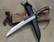Custom Handmade Carbon Steel Blade Viking Machete Short Sword| Hunting Sword