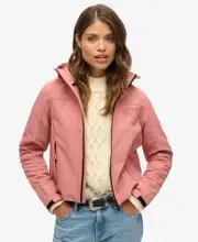 Hooded Softshell Trekker Jacket | Withered Rose