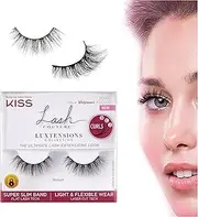 KISS Lash Couture Luxtension, False Eyelashes, 'Velvet', 12 mm, Includes 1 Pair Of Lashes, Contact Lens Friendly, Easy to Apply, Reusable Strip Lashes