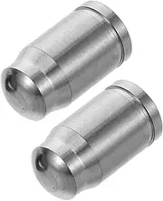 TOGEVAL 2pcs Titanium Alloy Bike Tire Valve Stem Caps Lightweight Bicycle Air Caps for Mountain Road Cycling Easy Maintenance Aesthetic Appeal Replacement for Outdoor Enthusiasts