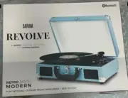 Portable Turntable 3-Speed Record Player With Bluetooth Wireless Speakers New