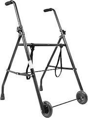 Pepe - Walking Frame with Wheels, Folding Zimmer Frames for Adults, Mobility Walker with 2 Wheels, Narrow Walking Frames for The Elderly, Disability Walking Aids, Foldable Walker for Adults.