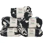 New NOME Filati di Florence 10 Ply? Wool Yarn 100% Polyester 5 x 50g Black White