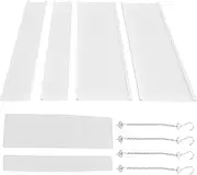 Central Air Conditioner Wind Shield 4PCS Cold Wind Deflector Air Conditioning Outlet Baffle Easy Install Hook Design Safe ABS Material 45x45cm for Living Room Bedroom