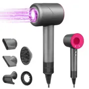 Hair Dryer with Diffuser, Negative Ionic Blow Dryer with 110, 000 RPM Brushle...