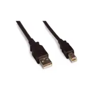 6ft USB 2.0 Computer Cable Type A Male to Type B Male - Black