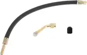 X AUTOHAUX 1set 135 Degree Copper Tire Valve Extension with Flexible Plastic 300mm Tyre Valve Stem Extender for Car Motorcycle RV Truck Bike