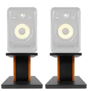 Rockville 8” Wood Studio Monitor Speaker Stands For KRK V8 S4 Monitors