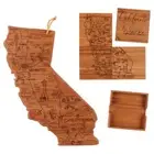 Bamboo State Cutting Board & Coaster Set - 844-181