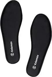Knixmax Women Men Memory Foam Insoles Comfort Shoe Inserts Shock Absorption Cushioning Foot Support Pads Black size 3UK/36 EU