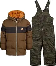 [iXtreme] Boys’ Snowsuit – 2 Piece Heavyweight Insulated Ski Jacket and Snow Bib (12M-7)