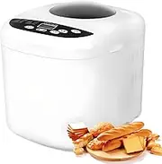 Electric Bread Maker, 1000g Fully Automatic Bread Machine with 19 Program Settings and 13H Timer, 3 Crust Tone, Auto Dough Fermentation Machine, for Pizza Dough, Rolls, Cake