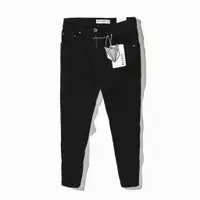 在飛比找蝦皮購物優惠-Long Jean DF301 光滑黑色修身版型,黑色牛仔褲