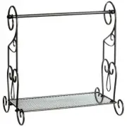 Home Marketplace Kitchen Paper Towel Rack & Organizer Stand, Black