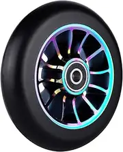 (Colorful) - 110mm Alloy Series Pro Stunt Scooter Wheel with ABEC 9 Bearings Fit for MGP/Razor/Lucky/JD Bug Pro Scooter