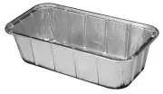 D&W Fine Pack 1.5 lb. Aluminum Foil Loaf Pan 25/PK -Disposable Bread Baking Tin
