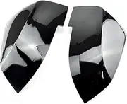 Replacement Covers Mirror Covers Left Right Side Rearview Mirror Cover Cap For F20 F21 F87 M2 F23 F30 F36 X1 E84 I3 I3S Auto Accessories (Color : Black)