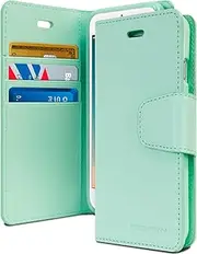 iPhone 8 Case & iPhone 7 Case [Wallet Case]GOOSPERY Sonata Diary [Drop Protection] Premium PU Leather Case with TPU Casing [Card & Cash Slots]Flip Stand Cover for Apple iPhone 8 & 7 (Mint) IP7-SON-MNT