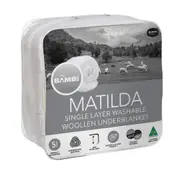 Bambi Bambi Matilda Single Layer Mattress Topper\ Underblanket\ Underlay