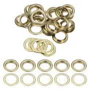 20 Sets Grommets Eyelets with Washers 1" Iron Grommet Tool Kit, Gold Tone