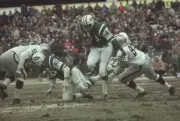 AFL Championship New York Jets Matt Snell in action vs Oakland Rai- Old Photo
