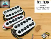 G.M. Fat Head HSH SET (Neck , Middle(RWRP)bridge) INVADER STYLE White